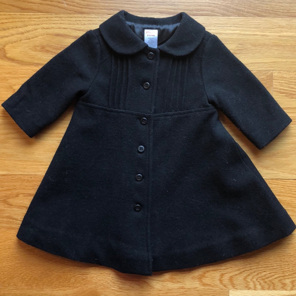 Black Wool Dress Coat
